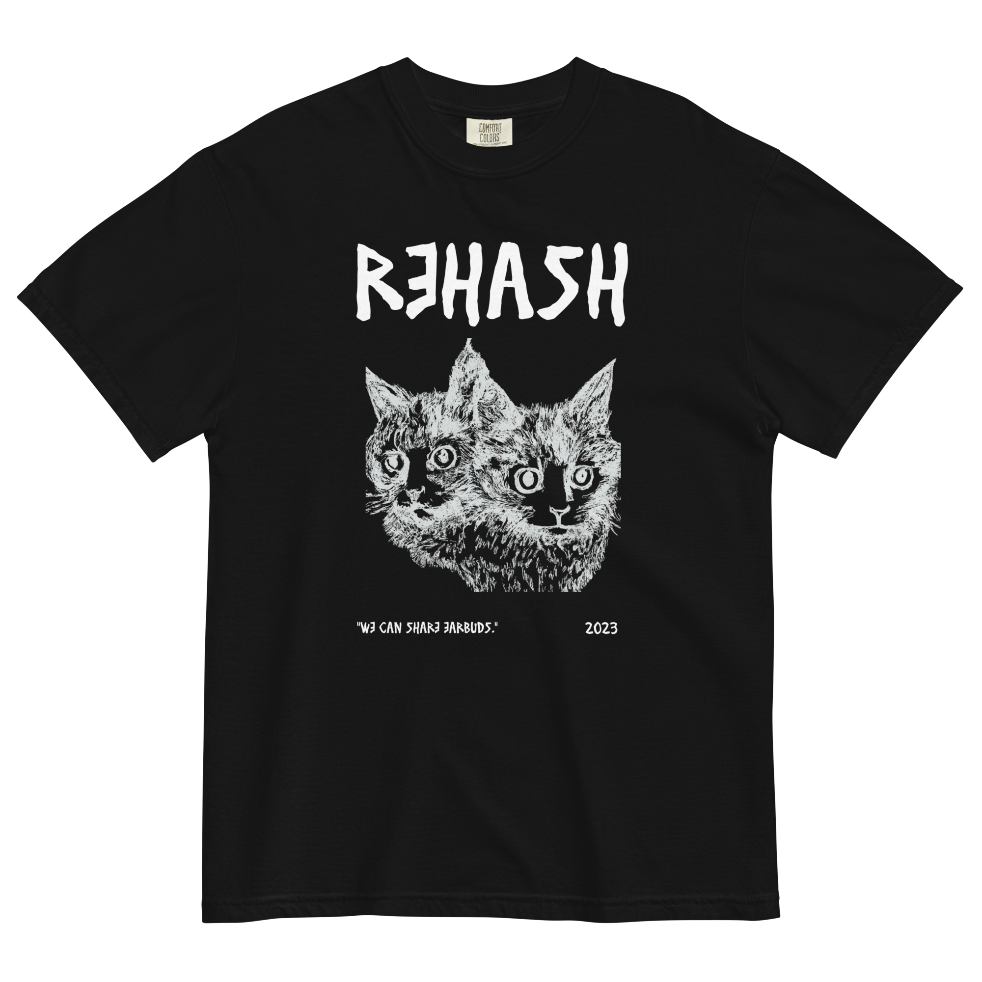 quot We can share earbuds quot Shirt (Black) Rehash Shop quot We can share earbuds quot Shirt (Black) Rehash Shop